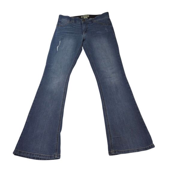 Democracy Jeans Size 8 Ab Technology Medium Rise Booty Lift Bootcut Distressed - Picture 5 of 13